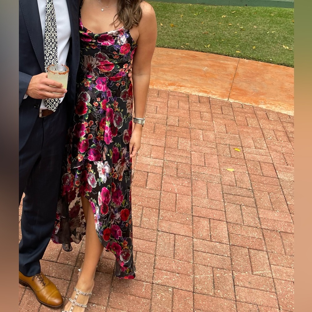 Alice and Olivia high-low floral dress